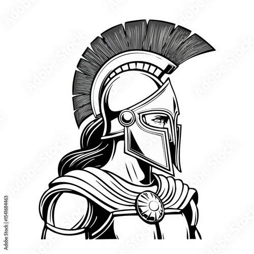 Spartan Gladiator Image. Gladiator Ready Stock Illustrations on white background.