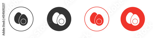 Egg icon Logos. Flat Vector Icon Design Template