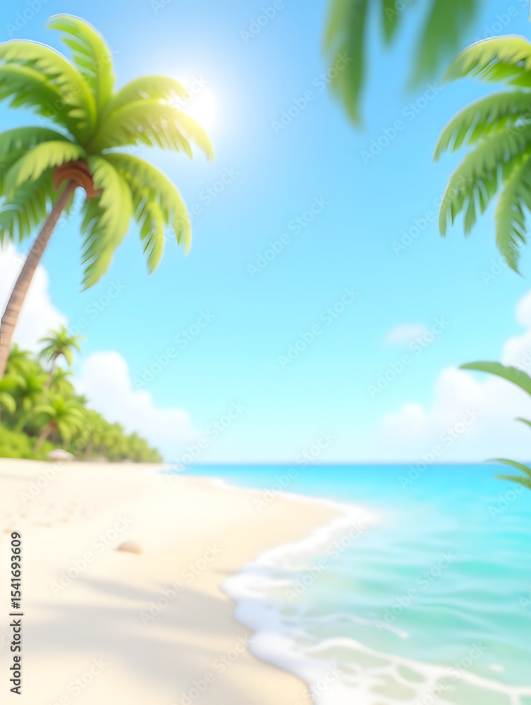Obraz premium Summer beach Vacation Relaxing vacation Tropical beach close-up scenery background