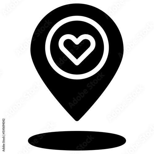 online location solid icon	
