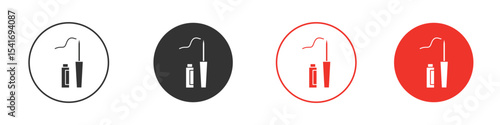 Eyeliner icon Logos. Flat Vector Icon Design Template