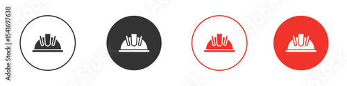 Helmet icon Logos. Flat Vector Icon Design Template