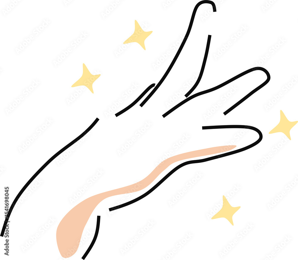 Fototapeta premium エステ(脱毛)のグラフィック素材イラスト