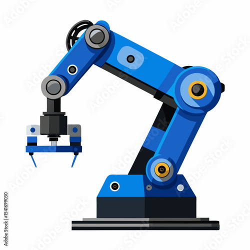 robotic hand drawn vector illustration