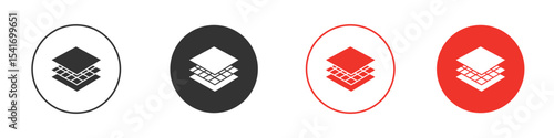 Land layer location icon Logos. Flat Vector Icon Design Template