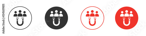 Lead generation icon Logos. Flat Vector Icon Design Template