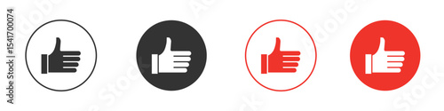 Like icon Logos. Flat Vector Icon Design Template