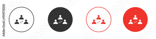Mediator icon Logos. Flat Vector Icon Design Template