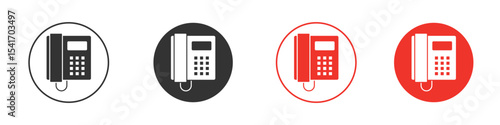 Office phone icon Logos. Flat Vector Icon Design Template
