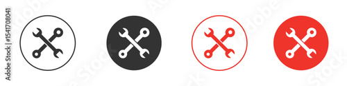 Repair tools icon Logos. Flat Vector Icon Design Template