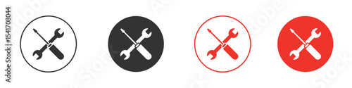 Repair icon Logos. Flat Vector Icon Design Template