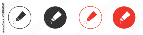 Salt shaker icon Logos. Flat Vector Icon Design Template