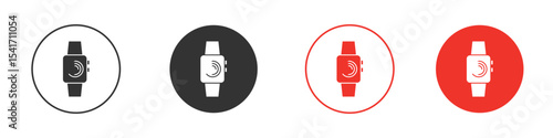 Smartwatch icon Logos. Flat Vector Icon Design Template