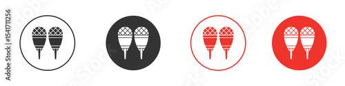 Snowshoes icon Logos. Flat Vector Icon Design Template
