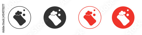 Soap icon Logos. Flat Vector Icon Design Template
