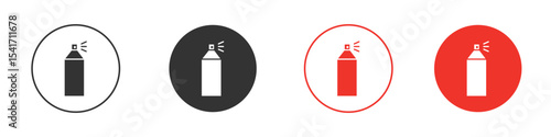 Spray can icon Logos. Flat Vector Icon Design Template
