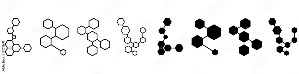 Moleculae structure icon vector set. Atom structure illustration sign collection. molecule symbol. atom web icons. Physics logo design. Moleculae structure icon vector set. Atom structure illustration sign collection. molecule symbol. atom web icons. Physics logo design.