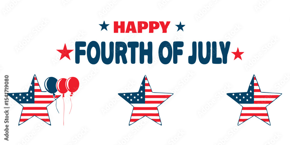 Obraz premium 4th july independence day