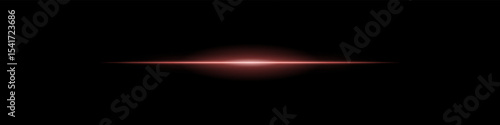 Elegant soft Red horizontal beam glowing on a dark background. A subtle flare evoking sunrise energy, cinematic transitions, or the first blink of futuristic awakening.
