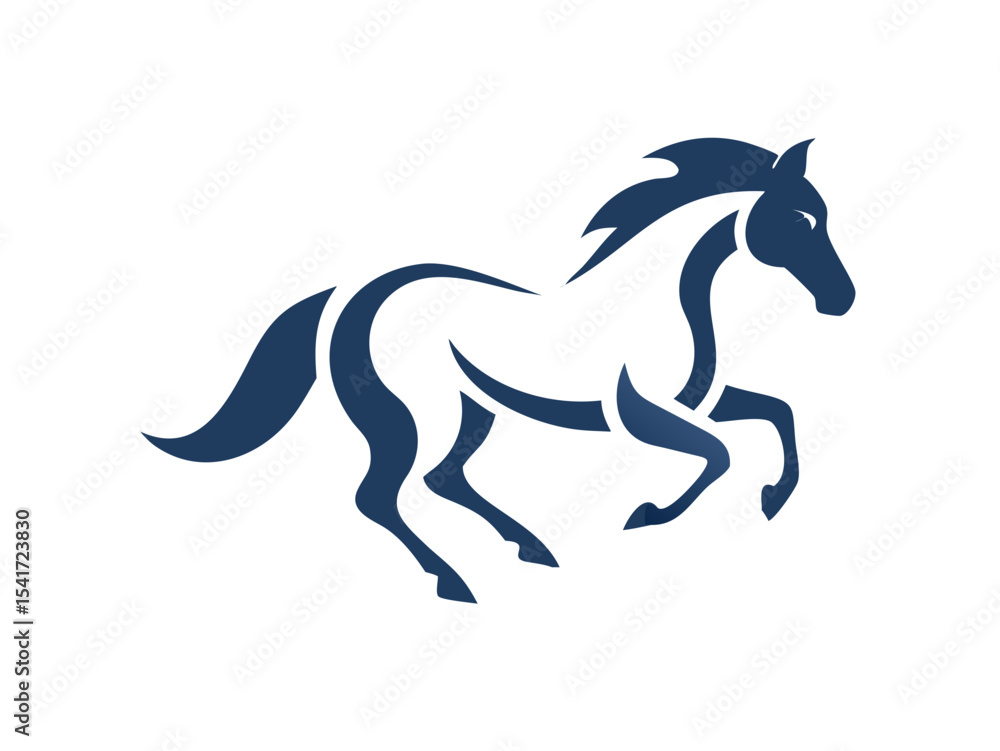 Powerful horse head logo design, perfect for branding. A stylized, profile view of a horse head, featuring bold lines and a modern, sophisticated design in shades of blue and white. Powerful horse head logo design, perfect for branding. A stylized, profile view of a horse head, featuring bold lines and a modern, sophisticated design in shades of blue and white.