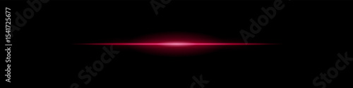 Elegant soft Red horizontal beam glowing on a dark background. A subtle flare evoking sunrise energy, cinematic transitions, or the first blink of futuristic awakening.