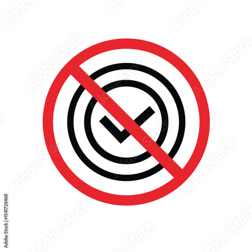 Free Download No check mark, fail symbol. Suitable for posters and web icons. - GFXLoad