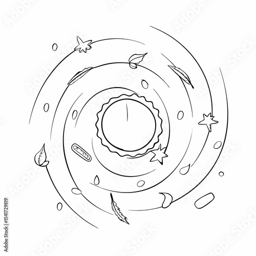 Thanksgiving Outline Lanterns of Ancestral Thanks