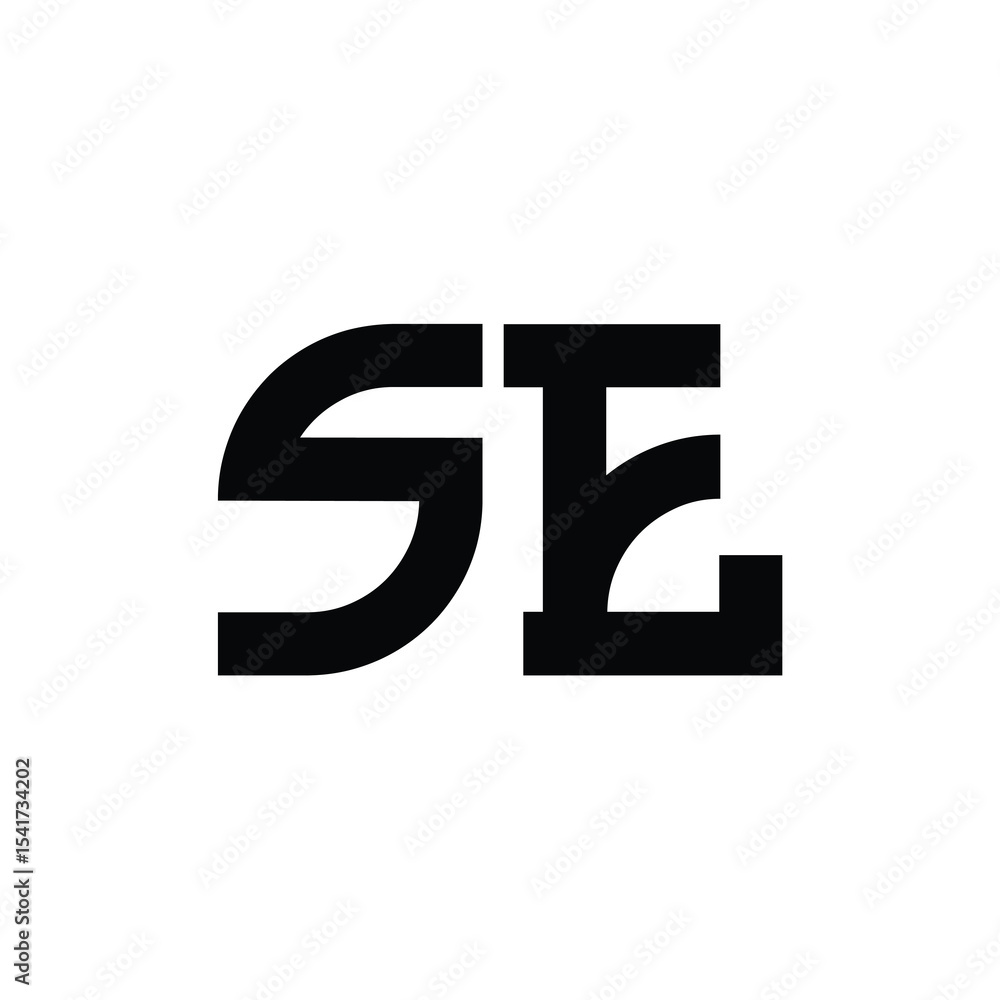 SE monogram logo design letter text name symbol monochrome logotype alphabet character simple logo SE monogram logo design letter text name symbol monochrome logotype alphabet character simple logo