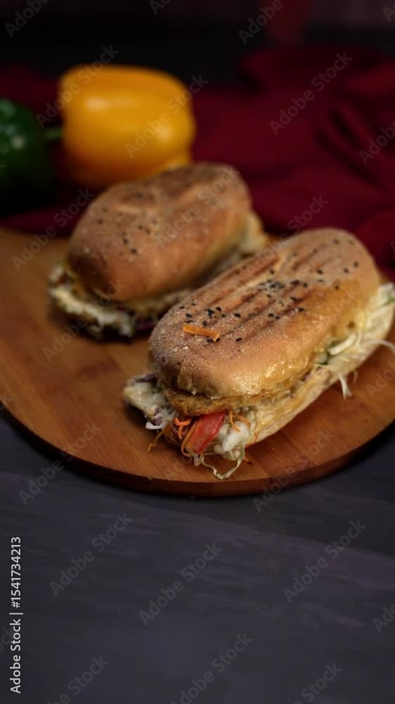 Tasty Sub Sandwich in Slow-Mo Tasty Sub Sandwich in Slow-Mo