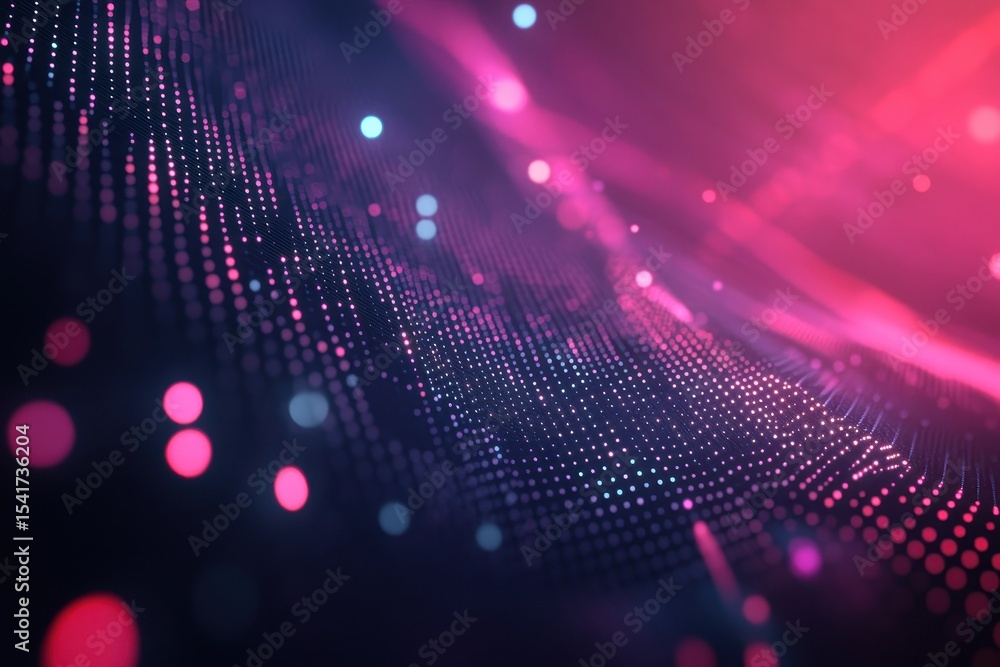 Generative AI Design: Pin Dot Technology Connecting Smart City with Abstract Light Effects Generative AI Design: Pin Dot Technology Connecting Smart City with Abstract Light Effects