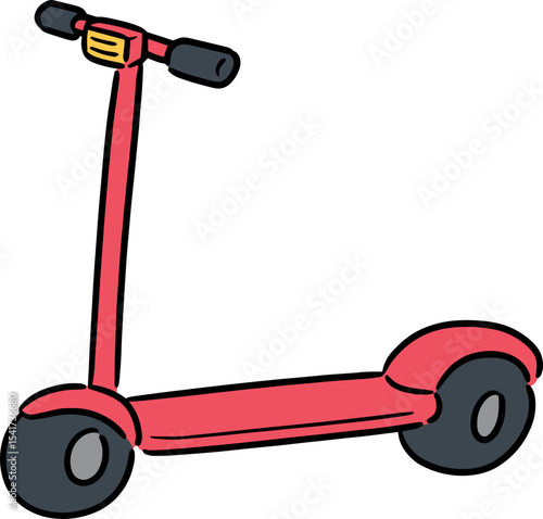 Illustration of scooter
