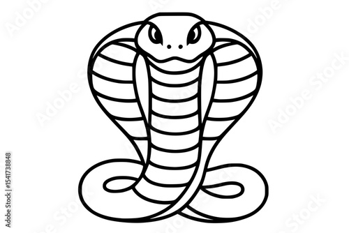 Cobra Vector Art Illustration

