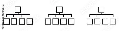 Chart tree icon editable.team hierarchy icon sign vector.hierarchy, organization