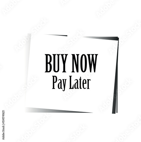 Grunge Buy Now Pay Later Label