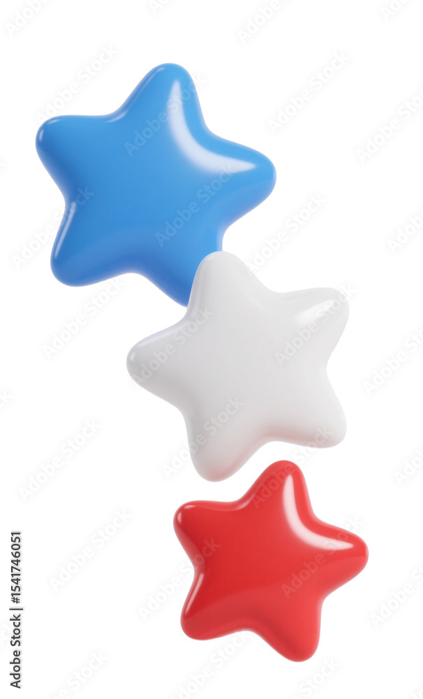 Obraz premium Three-color star