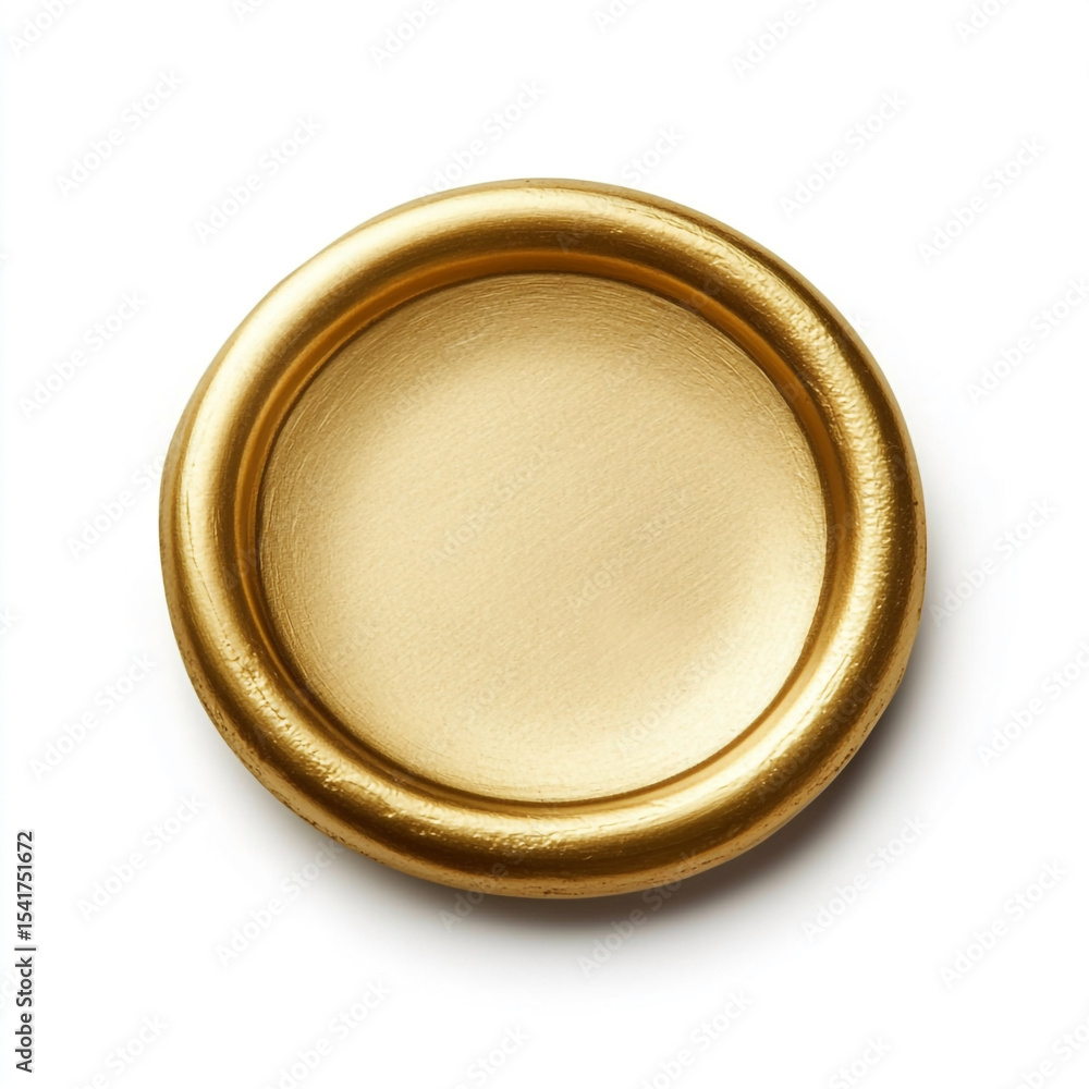 Elegant golden ring isolated on white background showing texture and luxurious design concept Elegant golden ring isolated on white background showing texture and luxurious design concept