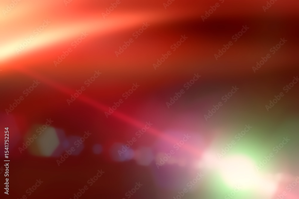 Obraz premium Light beam illuminating red and green gradient background