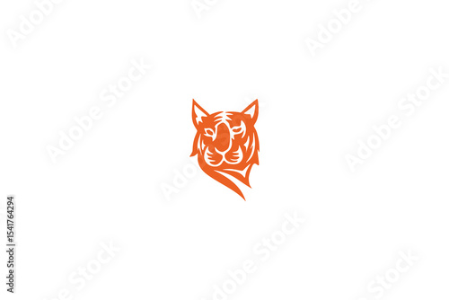 lion head vector illustration logo design