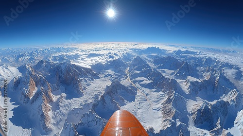 aerial view of the mountains