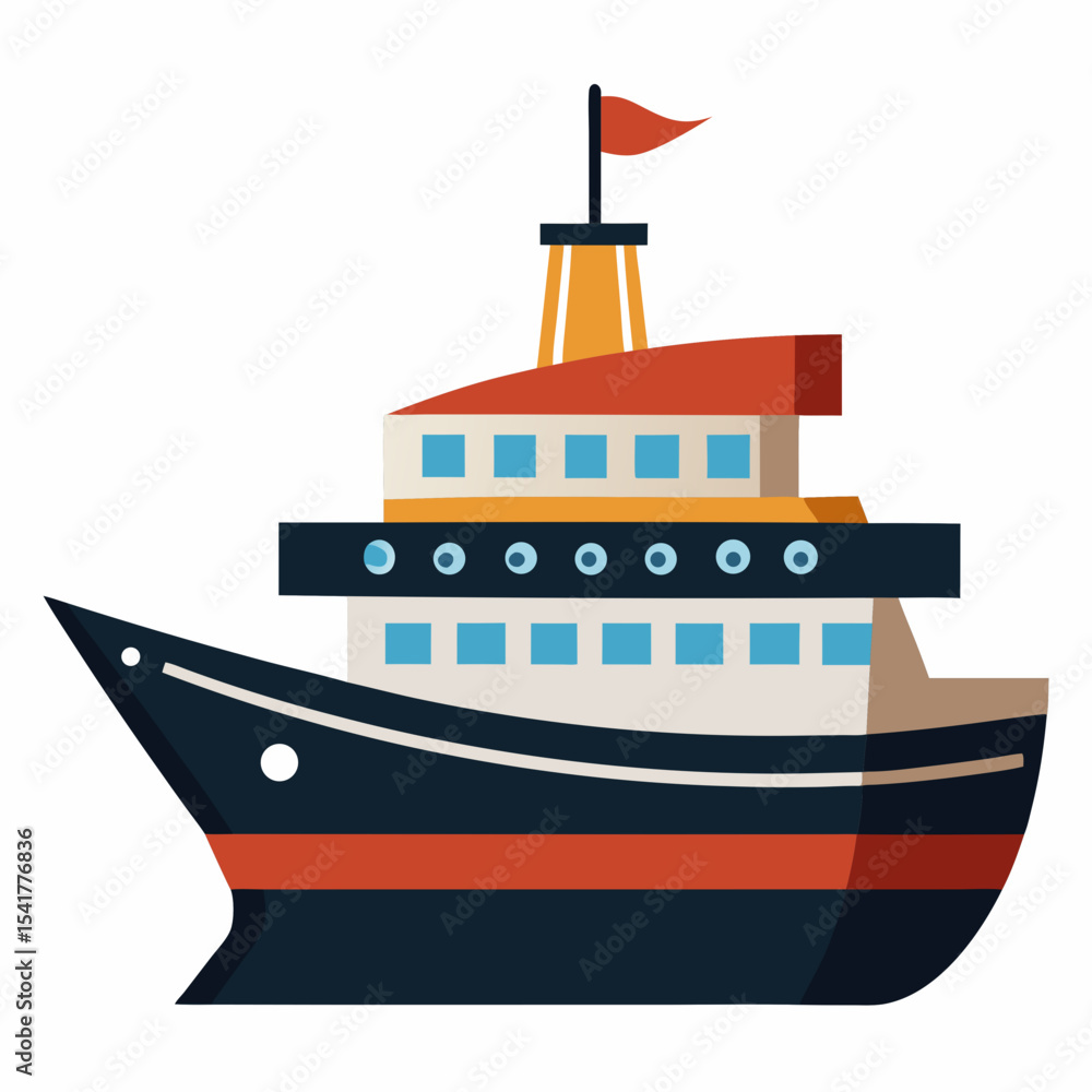 Obraz premium ship in the sea