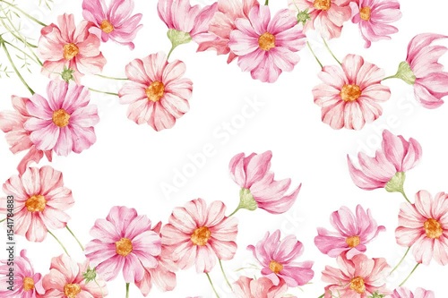 Wallpaper Mural Animated watercolor flower background. A beautiful Animation Torontodigital.ca