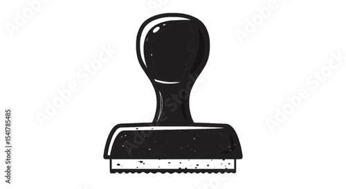 rubber stamp isolated on white