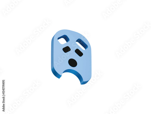 kickboard icon 3d illustration render