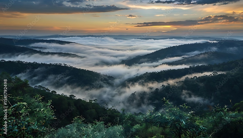 Fototapeta premium sunrise in the mountains