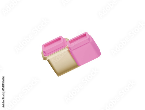 bubble gum icon 3d illustration render