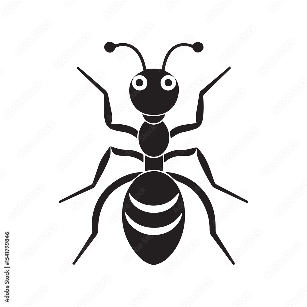 ant insect silhouette vector illustration ant insect silhouette vector illustration