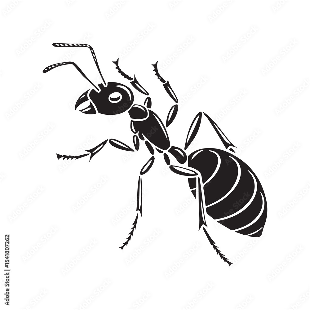ant insect silhouette vector illustration ant insect silhouette vector illustration
