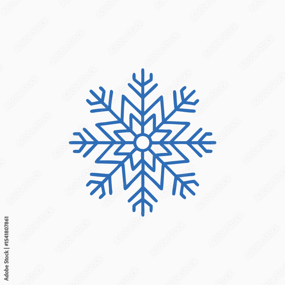 Snowflake icon ,black sign design vector template Snowflake icon ,black sign design vector template
