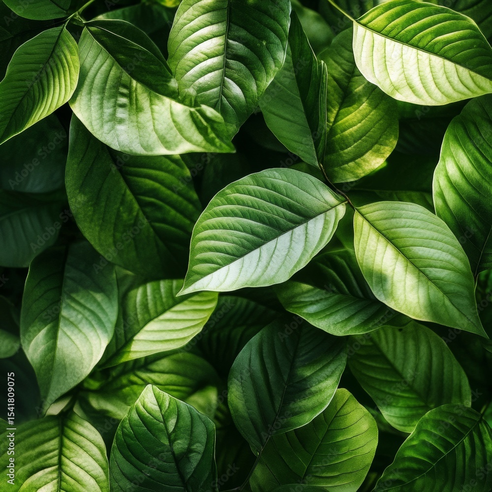 Lush Green Leaves Texture for Nature and Background Use in Design Lush Green Leaves Texture for Nature and Background Use in Design