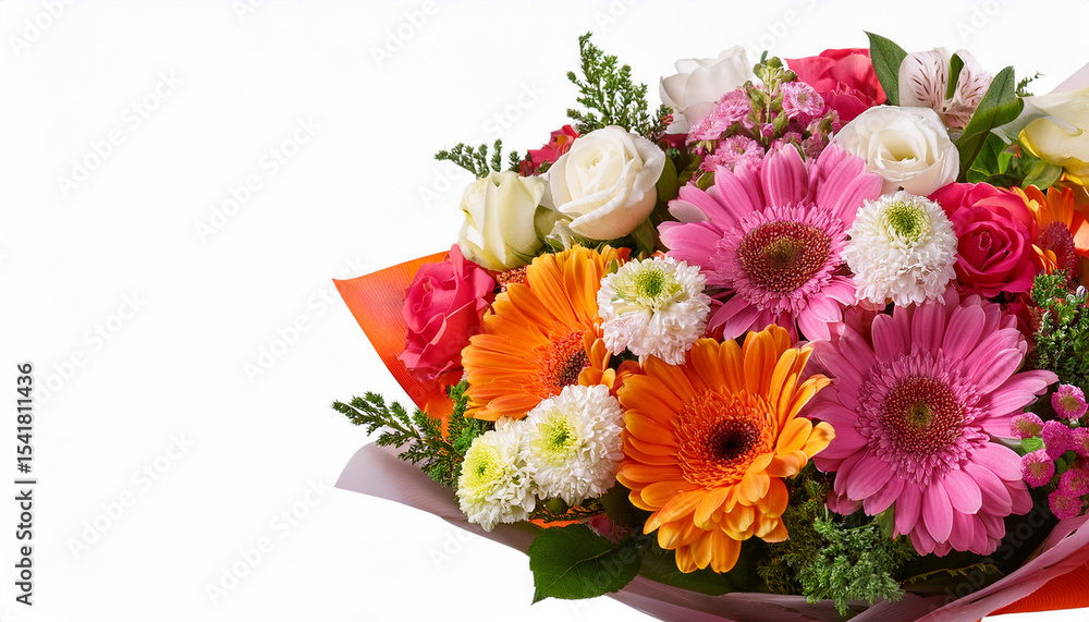 Obraz premium bouquet of flowers on transparent background